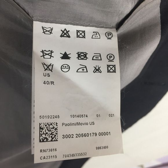 HUGO BOSS Men's Black Sport Coat Blazer 100% Wool Size 40 Reg - Picture 5 of 11